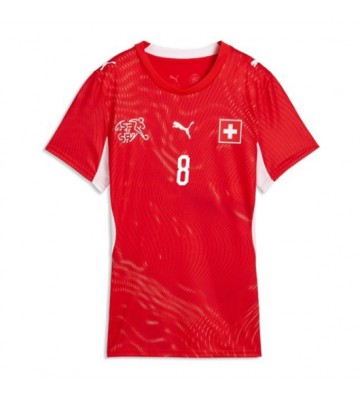 Schweiz Remo Freuler #8 Hjemmebanetrøje Dame VM 2026 Kortærmet